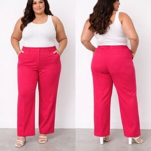 Lane Bryant Classic Office Dress Pants Red Womens Plus Size 22 Work Career
